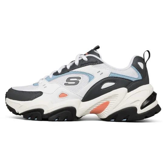 Skechers Stamina V2 Low Running Shoes White/Black Women's