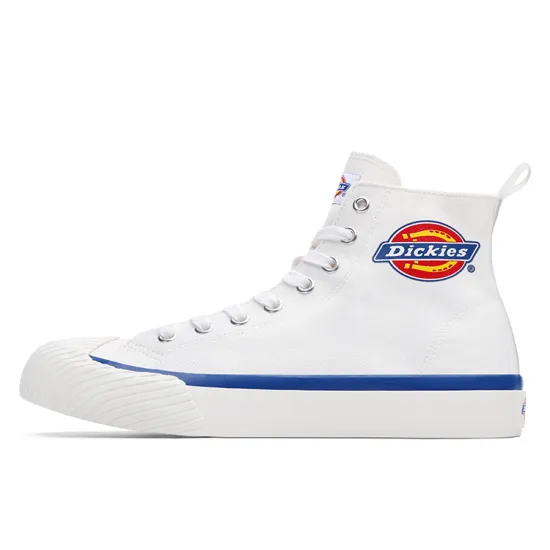 Dickies Canvas Shoes Unisex High-Top White Blue