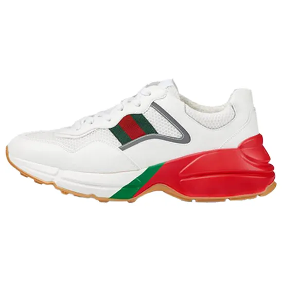 GUCCI Rhyton Daddy Shoes White Red Green Reflective