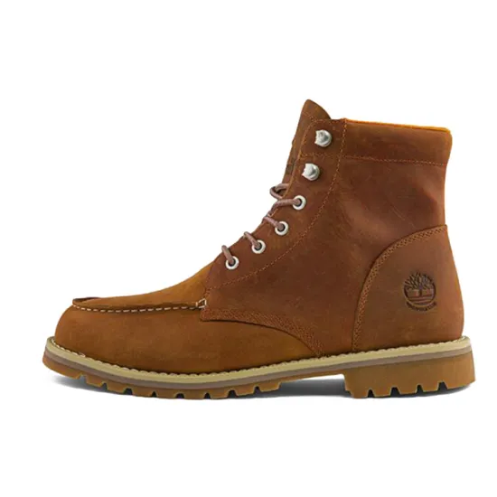 Timberland Redwood Falls Waterproof Moc Toe Wide Fit Boots 'Rust Nubuck'