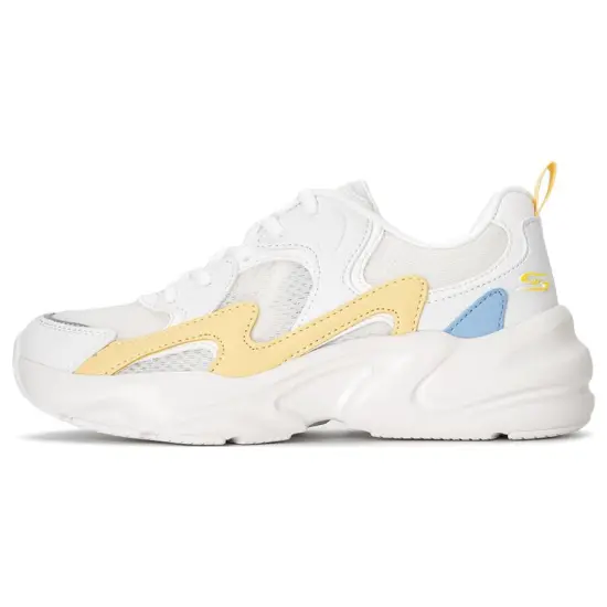 Skechers BOBS BAMINA 2 Chunky Sneakers Women's Low-Top White Yellow