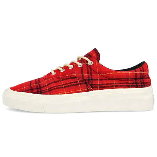 Converse Skid Grip Low 'Twisted Plaid - Haute Red'