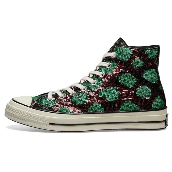 Converse Chuck Taylor All Star 70 Hi Snake Pattern Red Green