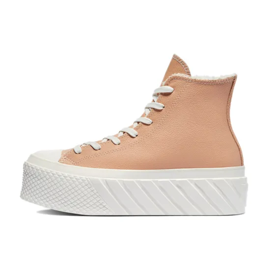 Chuck Taylor All Star Women's Converse 2X Platform High 'Cozy Sherpa - Vachetta Beige' Women's