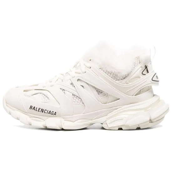 Balenciaga Women's Track Trainer 'Fake Fur - Egg Shell'