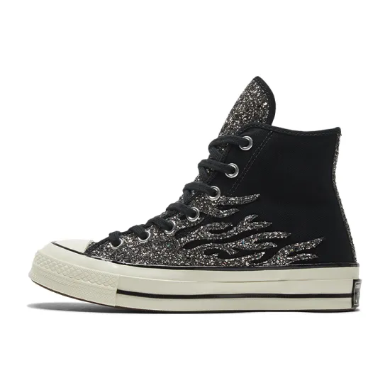 Converse Chuck 70 Women's High 'Archival Glitter Flame - Black Egret'