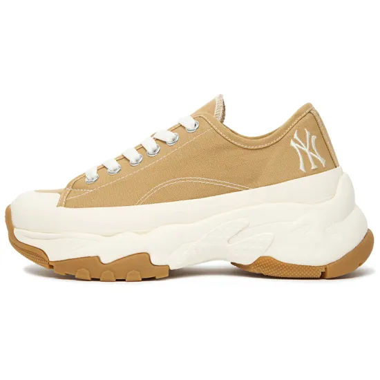 MLB Chunky High Chunky Sneakers Unisex Low-Top Yellow White