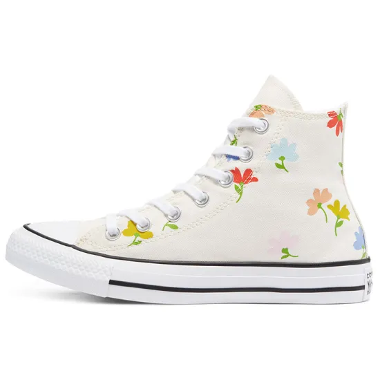 Converse Chuck Taylor All Star Canvas Shoes Women's High-top Off-white Multi-colored