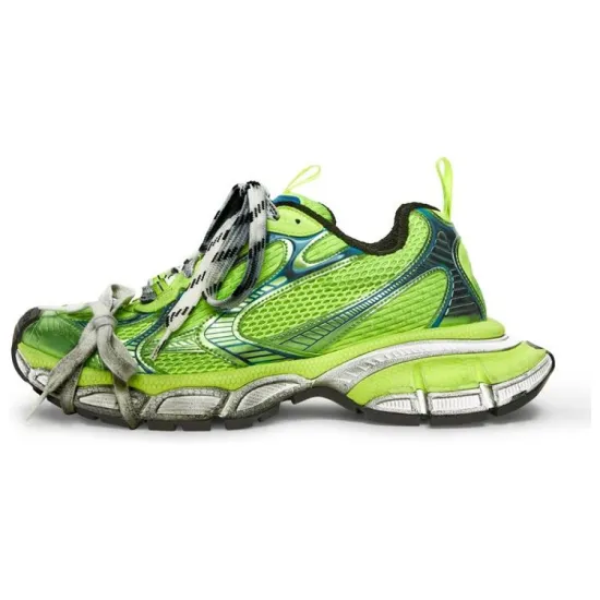 Balenciaga Women's 3XL Sneaker 'Worn-Out - Fluo Yellow'