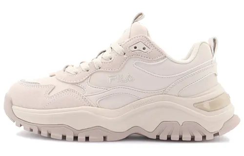 FILA Fashion Sneakers Synthetic Leather Low top Chunky Sneakers Women's Rustic