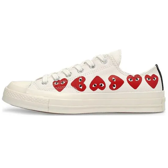 Converse Chuck Taylor All Star 70 Ox Comme Des Garcons Play Multi Heart White