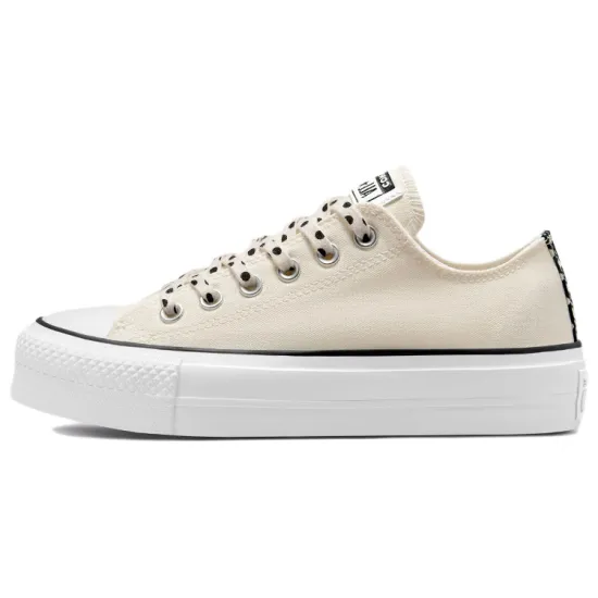 Converse Chuck Taylor All Star Canvas Shoes Women's Low-top Beige/black/white