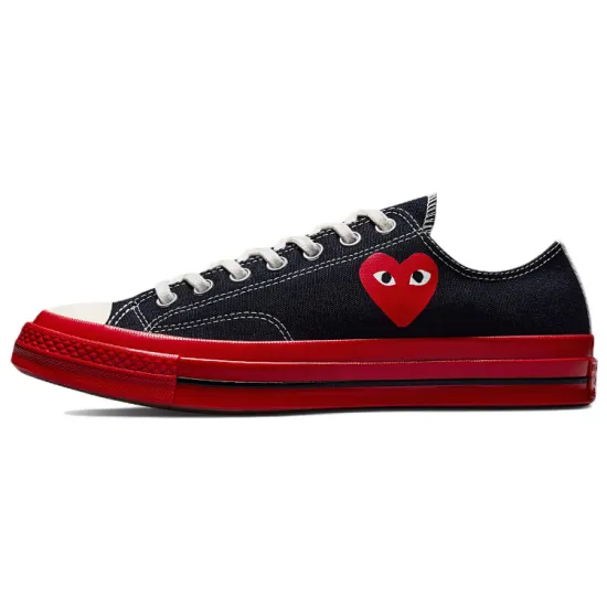 Converse Chuck 70 Comme Des Garçons Play X Low 'Black Red'