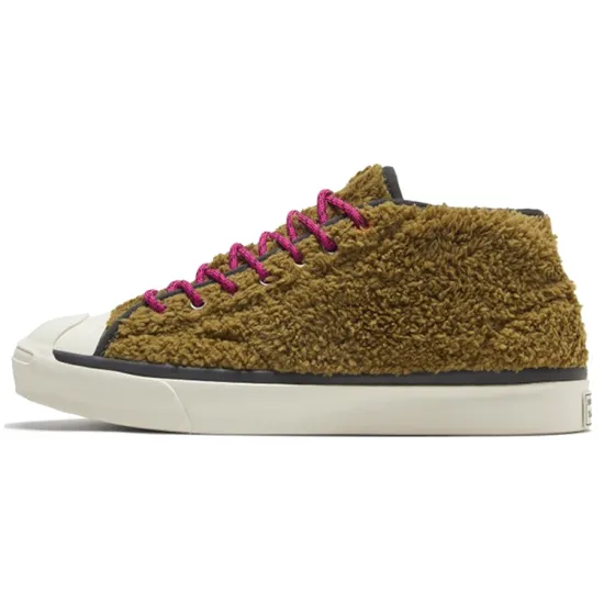 Converse Jack Purcell Mid Retro Sherpa Dark Moss