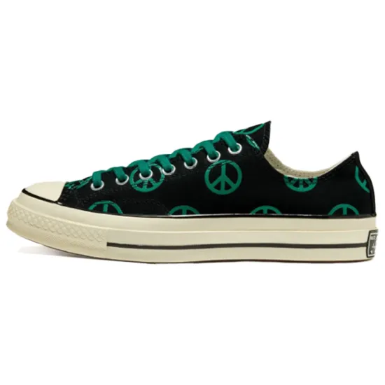 Converse 1970s Canvas Shoes Unisex Low-top Black/Green