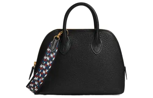 HERMES Bolide Mysore Goat Skin Shoulder Bag, Crossbody Bag, Handbag Mini Women's Black