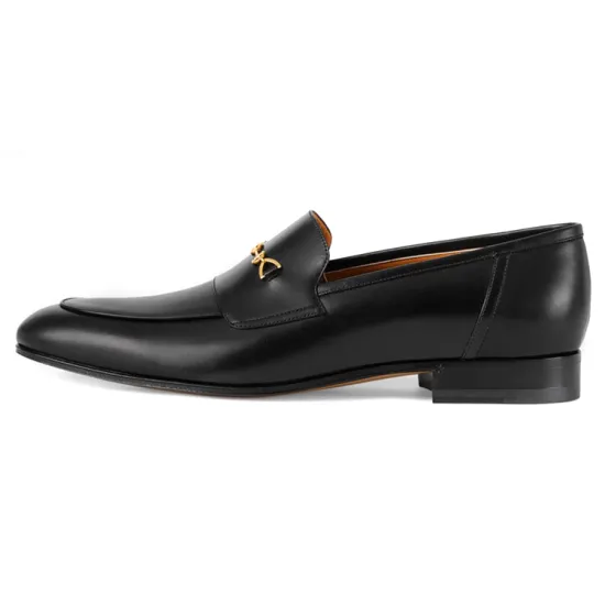 GUCCI Interlocking Jakarta Loafer Black Women's