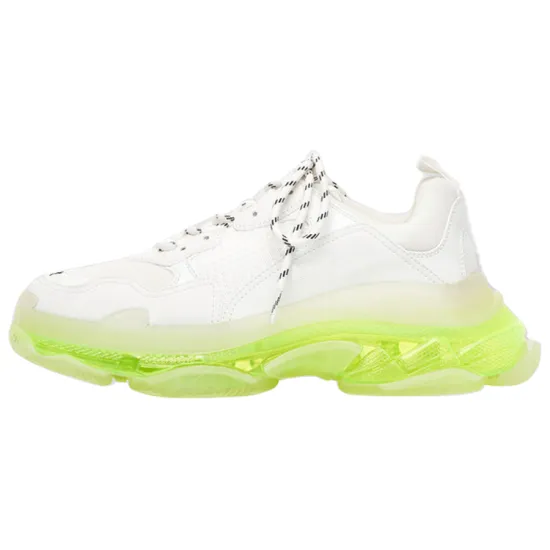 Balenciaga Triple S Clear Sole White Fluo Yellow Women's