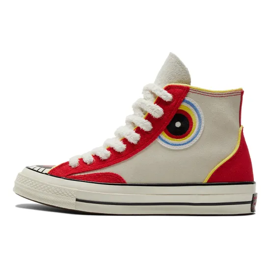 Converse Chuck Taylor All Star Canvas Shoes Unisex High-top Rice/Red/Yellow