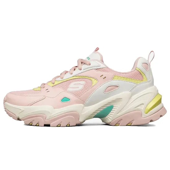 Skechers Stamina V2 Low Top Running Shoes Pink Women's