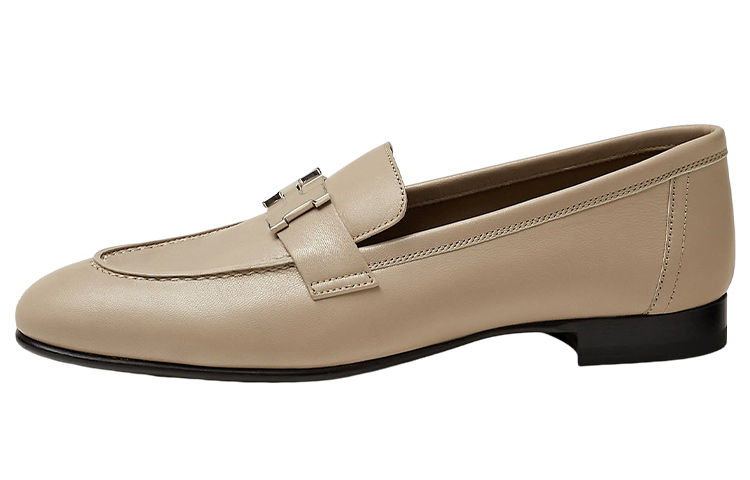 HERMES Hermes Paris Low Gang со шнурками популярный панель обувь женский цвет "слоновой кости"