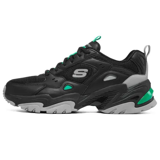 Skechers Stamina V2 'Black Charcoal Green'