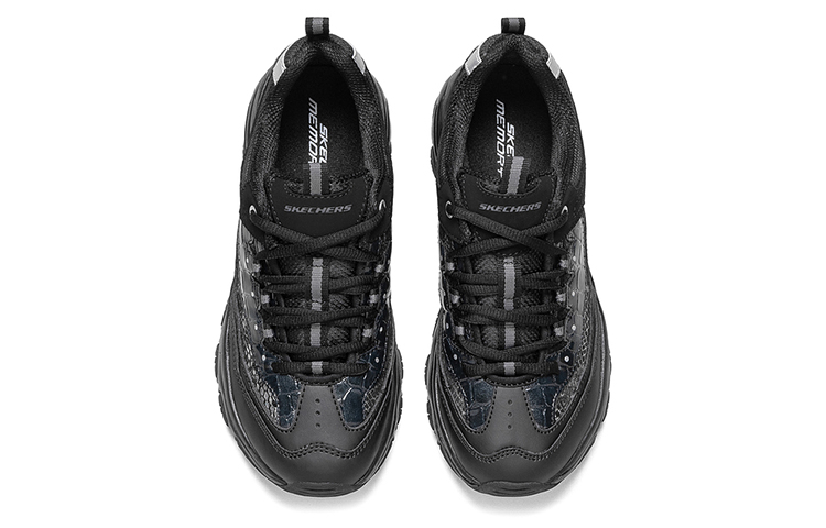 Женские кроссовки Skechers D'lites (черные) — фото 4
