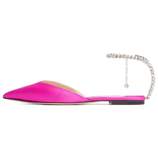 Jimmy Choo Saeda Crystal-embellished Pumps