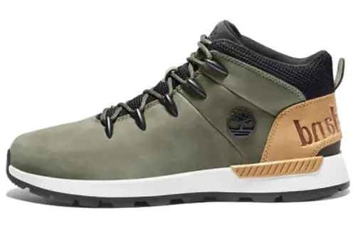 Timberland Sprint Trekker Abrasion Resistant Cushioning Ankle Length Outdoor Boots Men's Yellow Green