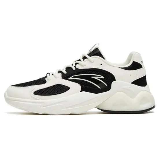 ANTA Chunky Sneakers Women's Low-Top Black White