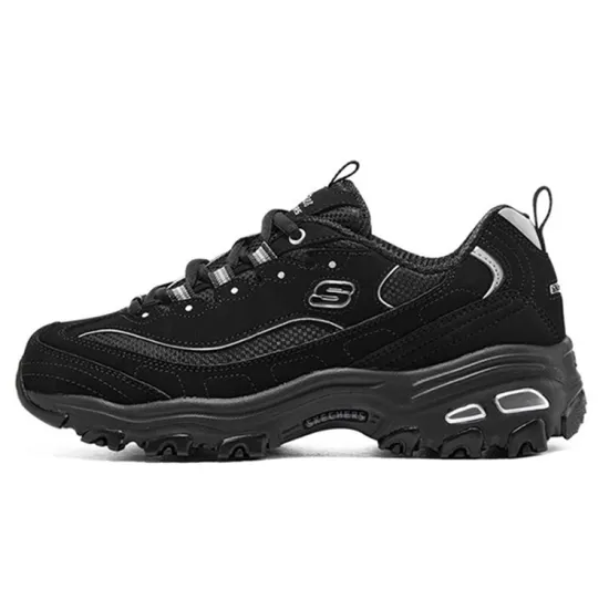 Skechers D'lites Black Silver Women's