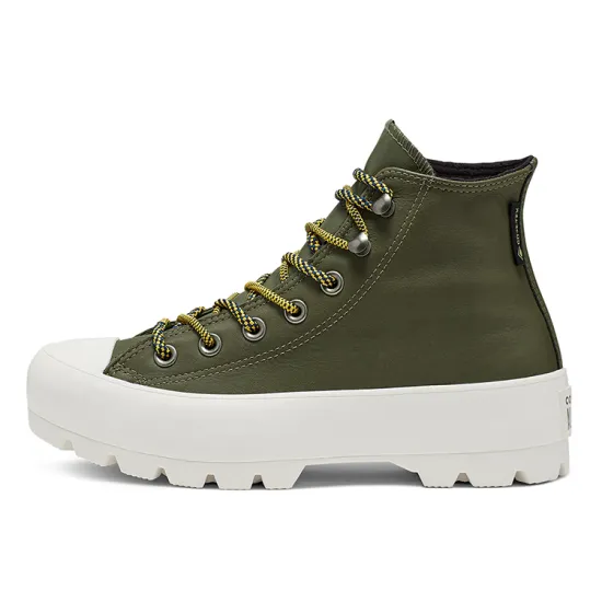 Converse Lugged Canvas Shoes Women's Mid-top Green/white