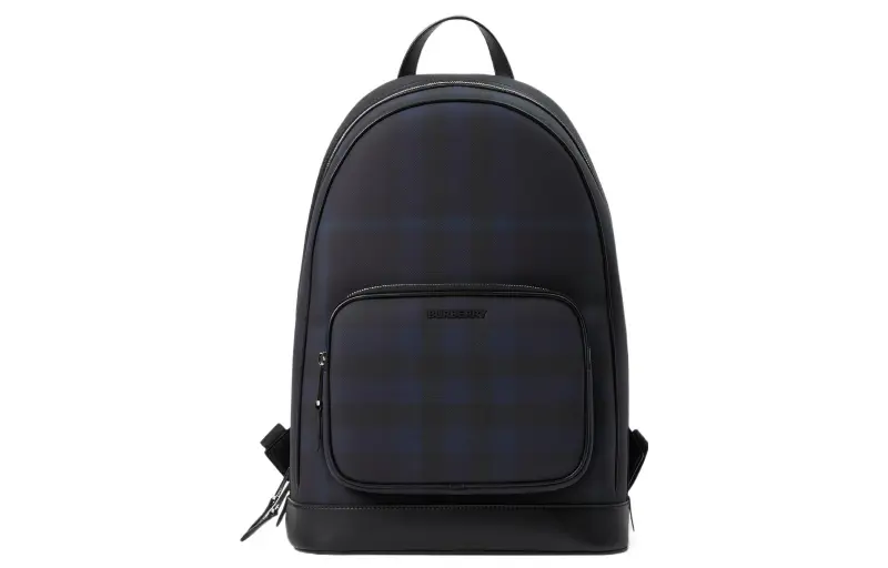 Burberry Polyurethane Backpack Men's Marine Blue