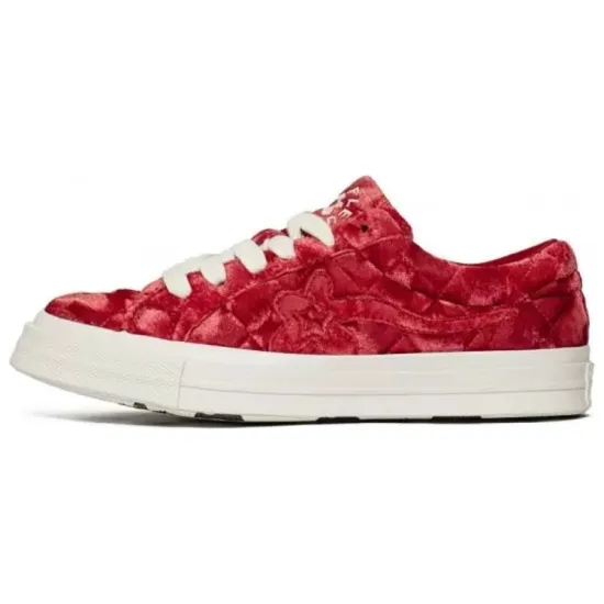 Converse One Star Ox Golf Le Fleur Ttc Quilted Velvet Barbados Cherry