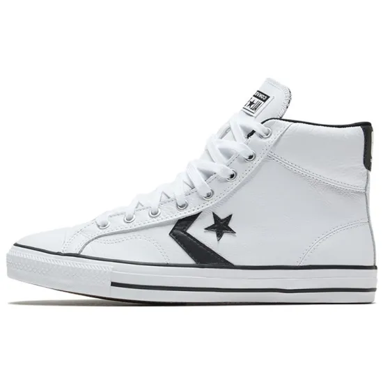 Converse Star Player 76 Canvas Shoes Unisex High-top White/Black