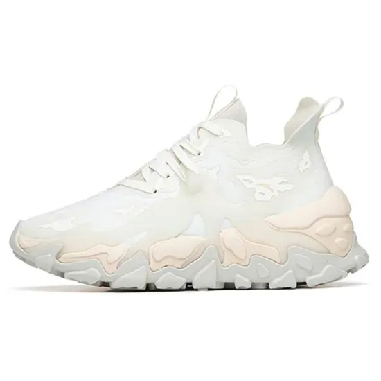 ANTA Chunky Sneakers Women's Low-Top White Pink