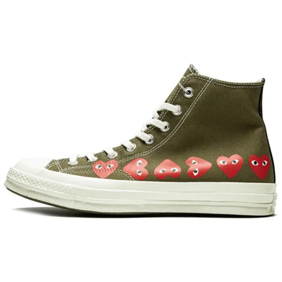 Converse Chuck Taylor All Star 70 Hi Comme Des Garcons Play Multi Heart Green
