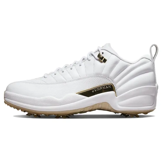 Jordan 12 Golf Metallic Gold