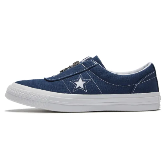 Converse One Star Canvas Shoes Women's Low-top Navy