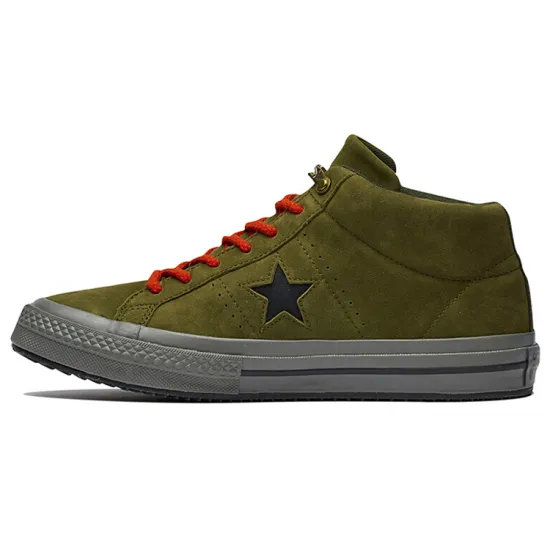 Converse One Star Canvas Shoes Unisex Mid-top Green