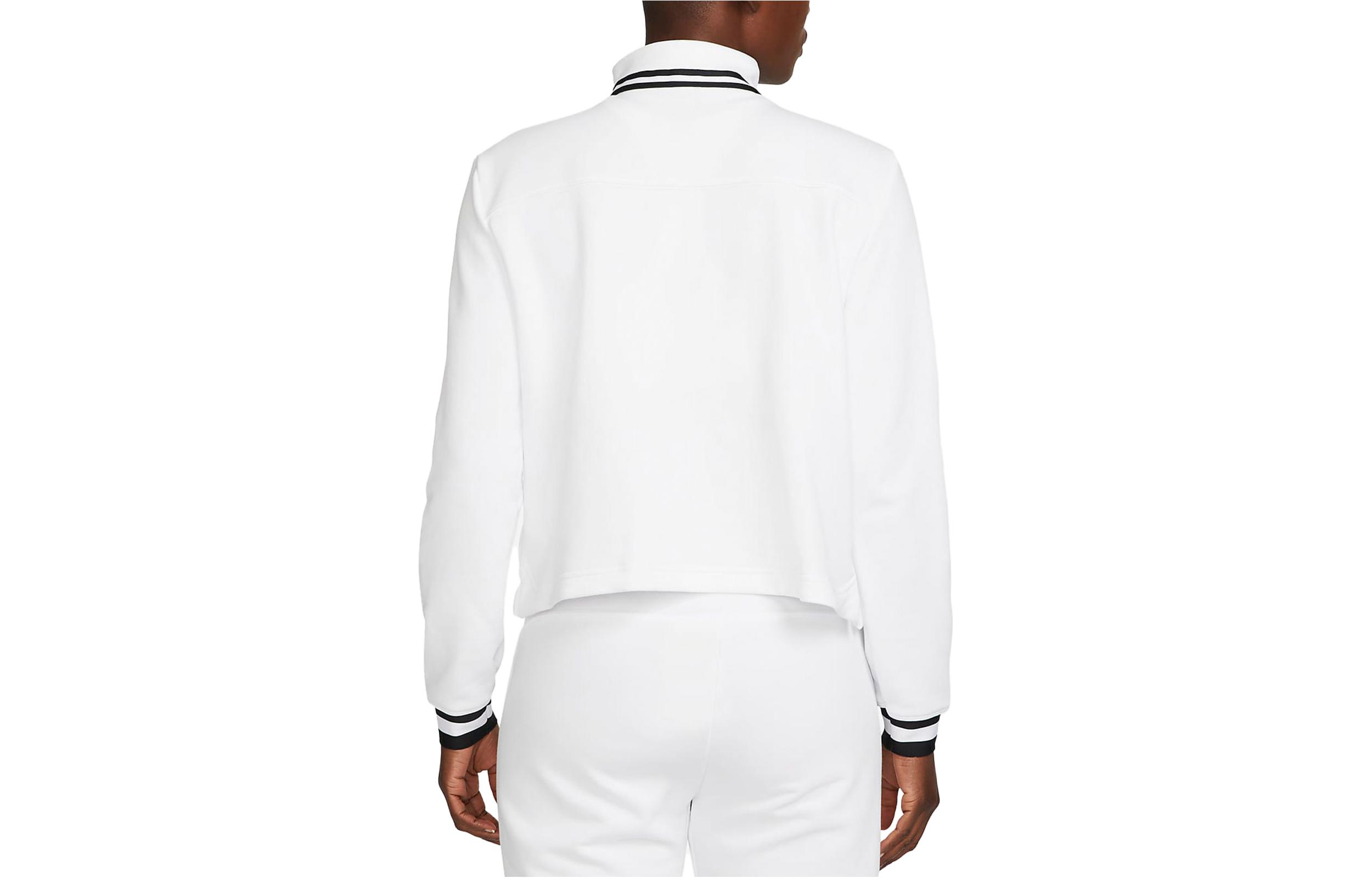 Nike Tennis Tops Women’s White Stand Collar Moderate