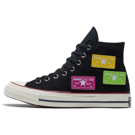 Converse 1970s Canvas Shoes Unisex High-top Black/purple/green/yellow
