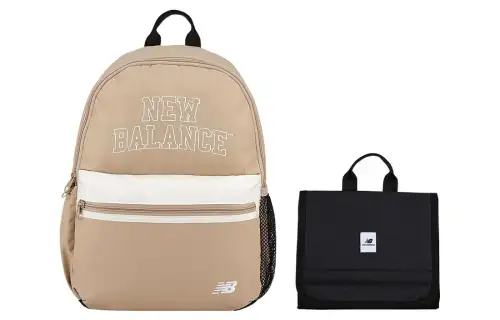 New Balance Polyester Backpack Regular Men's Beige