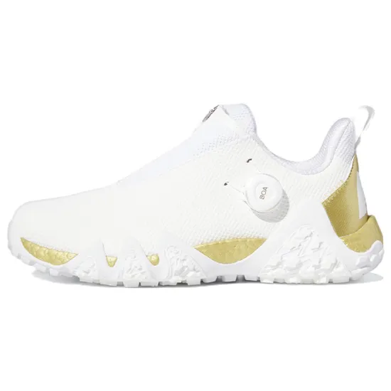 Adidas Codechaos Golf Shoes Unisex Low-top White/Gold