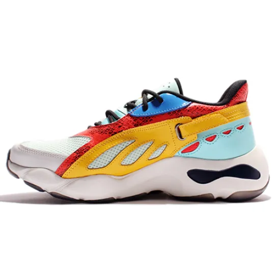 LiNing Chunky Sneakers Women's Low-Top Yellow/Red