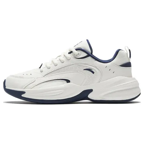ANTA Chunky Sneakers Women's Low-Top Black White