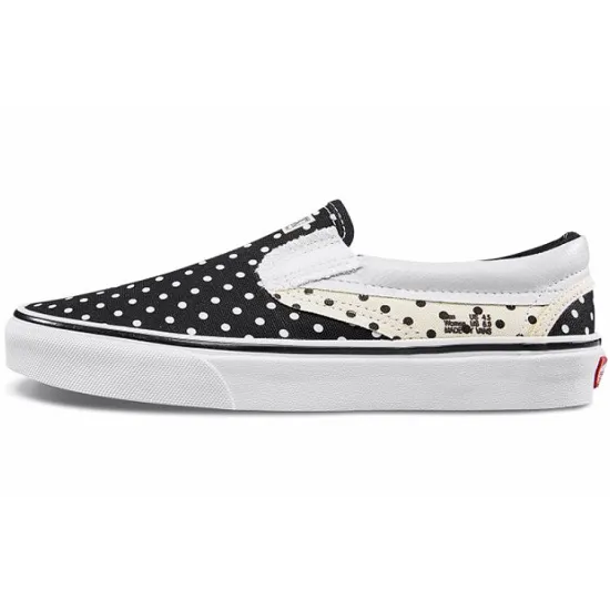 Vans Classic Slip On 'Black White Sail' Women's