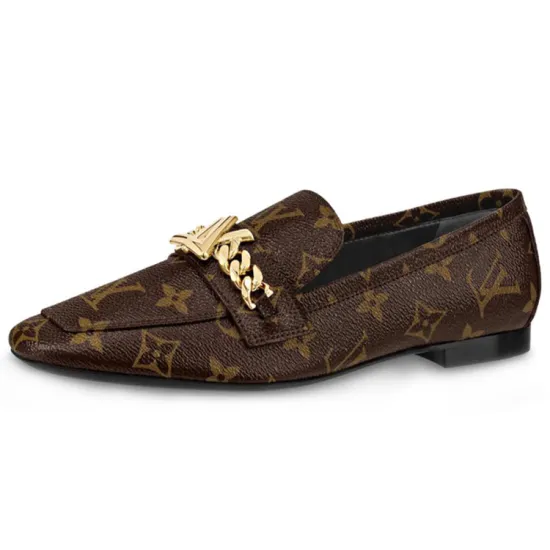 LOUIS VUITTON Upper Case Women's Casual Shoes Women's Brown