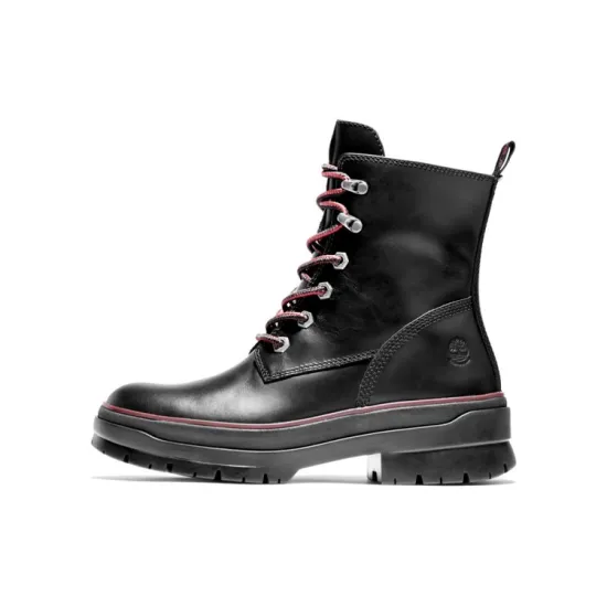 Timberland Premium 6 Inch Waterproof Boots 'Black Red' Women's