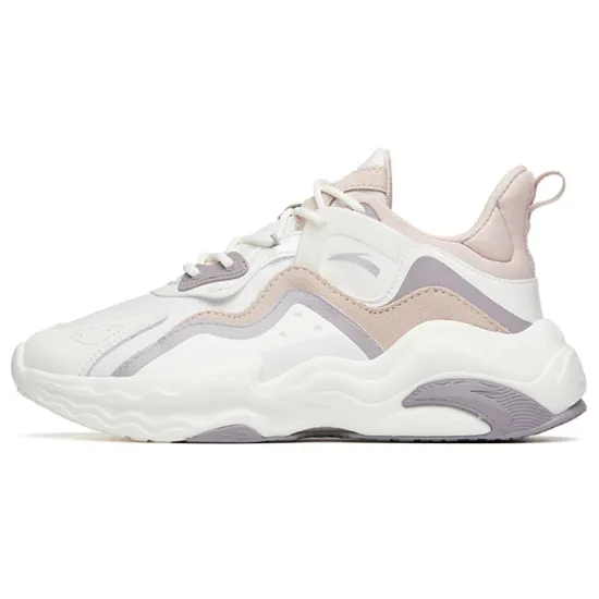 ANTA Life Collection Chunky Sneakers Women's Low-Top White Pink